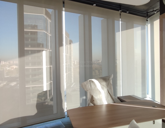 Портфолио Рулонные шторы без сверления