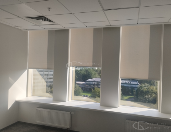 Портфолио Рулонные шторы без сверления