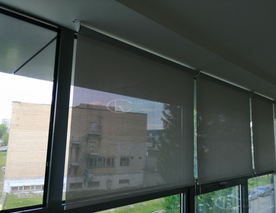 Портфолио свободновисящие рулонные шторы