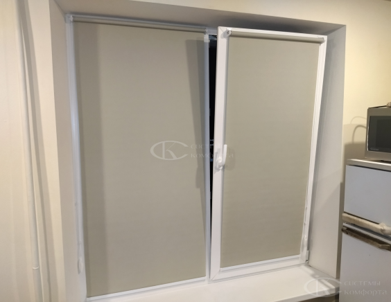 Портфолио Рулонные шторы без сверления