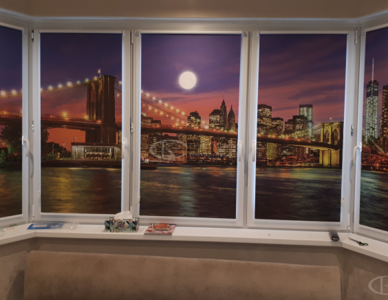 Портфолио свободновисящие рулонные шторы