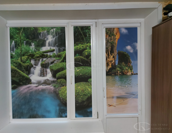 Портфолио Рулонные шторы без сверления