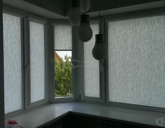 Портфолио Рулонные шторы без сверления