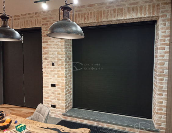 Портфолио Рулонные шторы без сверления