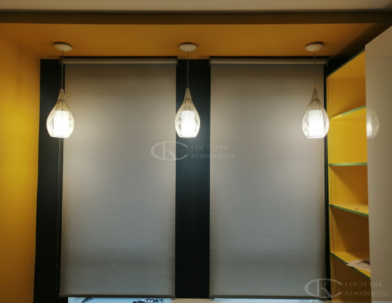 Портфолио Рулонные шторы без сверления