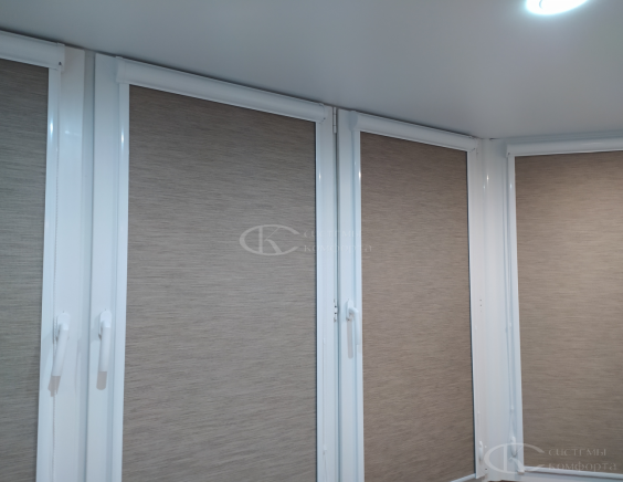 Портфолио Рулонные шторы без сверления