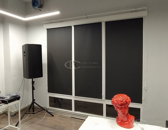 Портфолио Рулонные шторы без сверления