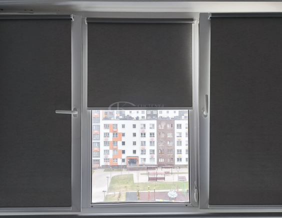 Портфолио Рулонные шторы без сверления