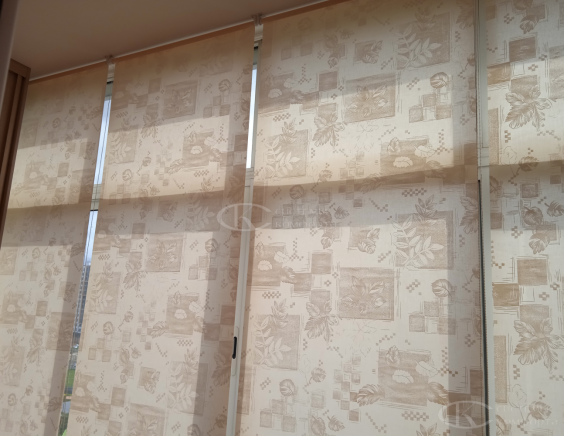 Портфолио свободновисящие рулонные шторы