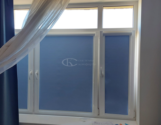 Портфолио Рулонные шторы без сверления