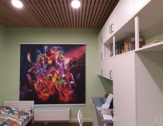 Портфолио Рулонные шторы без сверления